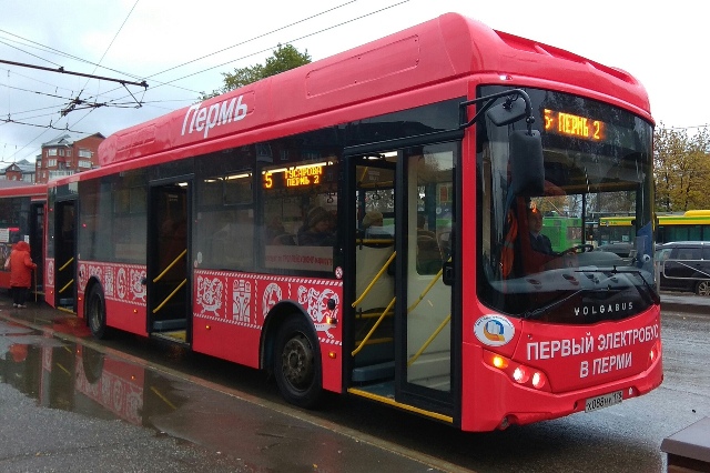 Первый электробус появился на маршруте общественного транспорта в Перми (ФОТО)