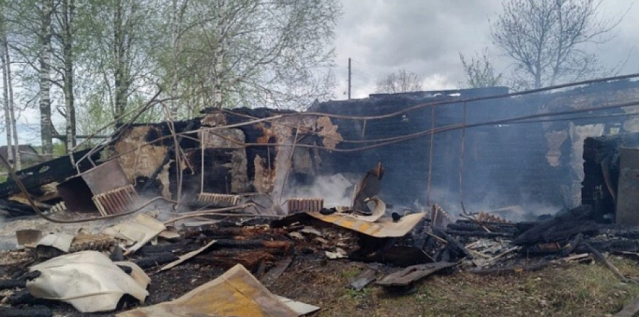 В Прикамье дотла сгорел фельдшерско-акушерский пункт
