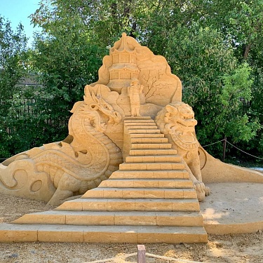 В горсаду им. Пушкина готовятся к проведению фестиваля песочной скульптуры
