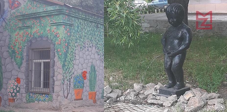 Челябинцы обнаружили статую «Писающего мальчика»