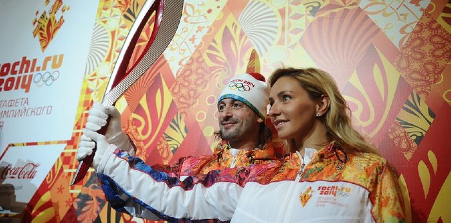 В Москве 14 января прошла презентация факела сочинской олимпиады