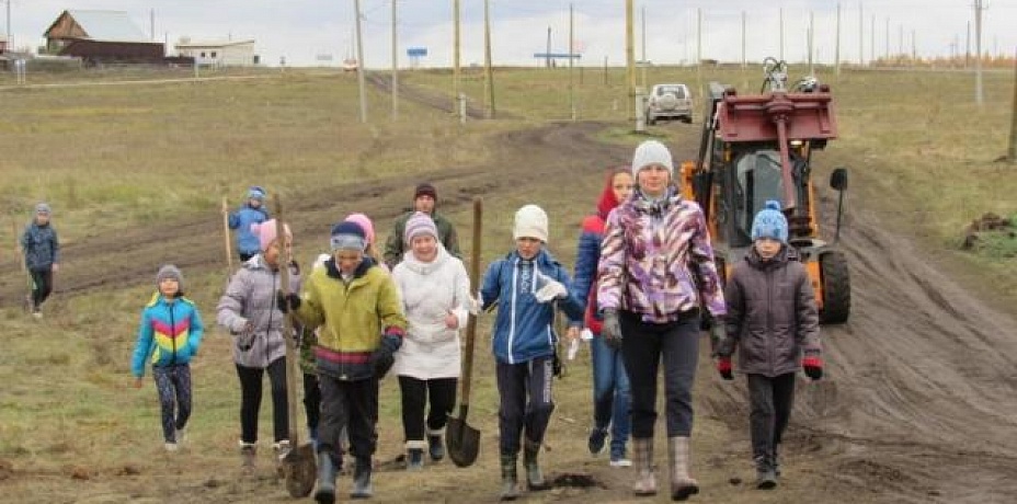 В Уйском облагородили территорию вокруг лыжной базы