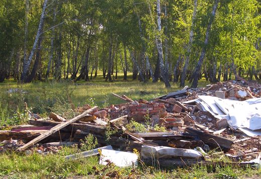 Коркинский мусор десятилетиями свозили за поселок Роза