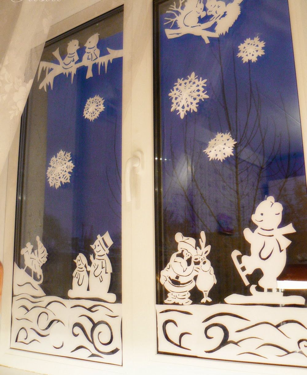 Новогодние вытынанки на окно: вырезаем праздничные узоры