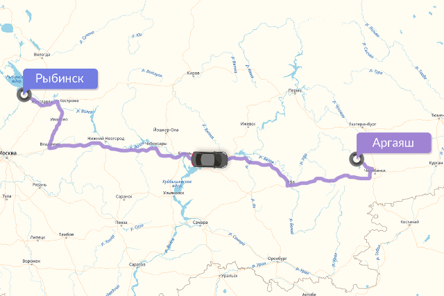 На такси через 6 регионов России проехала женщина в Аргаяш