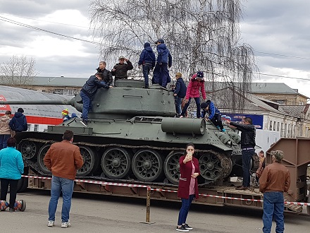Уфалейцы «потеряли» танк Т-34, который подарили городу на День Победы