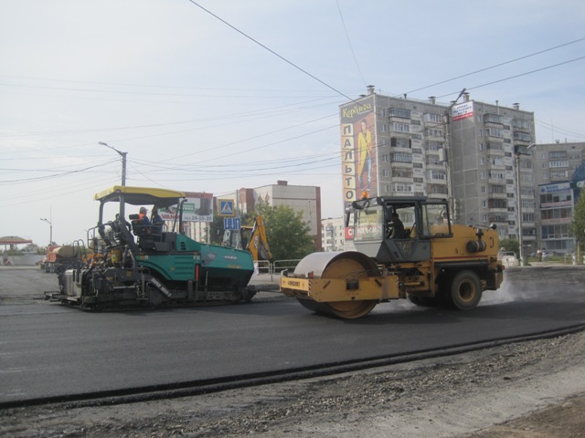 В Миассе идет ремонт перекрёстка в районе Комарово