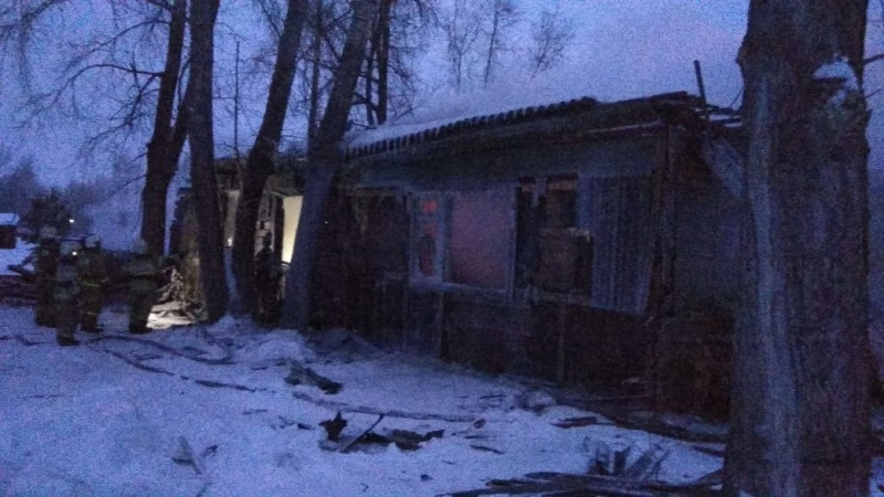 Одиннадцать человек погибли на пожаре в Томской области