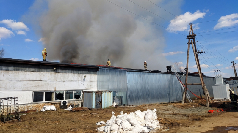 Пожарные предотвратили угрозу взрыва в Полетаево