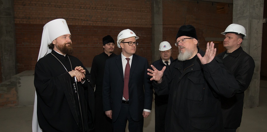 Глава региона Алексей Текслер посетил кафедральный собор Рождества Христова